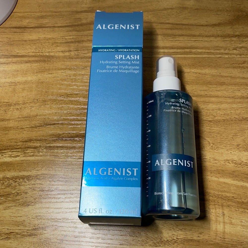 Brand new setting spray Algenist.
